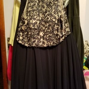2 piece formal/prom gown